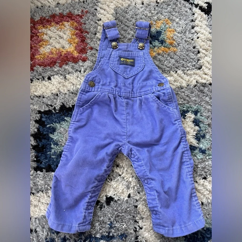 Vintage Osh Kosh corduroy vestbak overalls 12mo